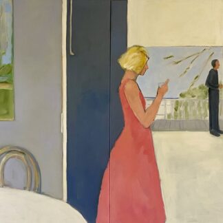 Sarah Benham, "Interior on Esplanade," oil on canvas