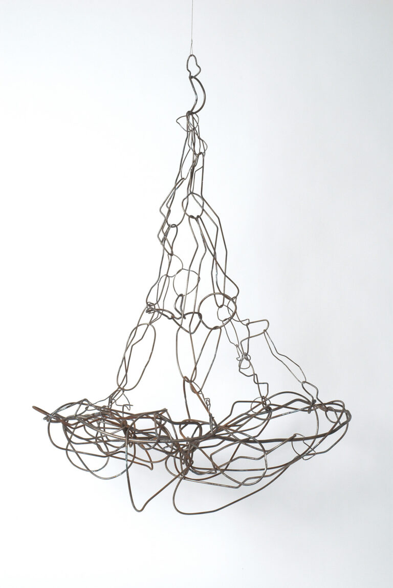 Rebecca Welz, "Pendulum," welded steel